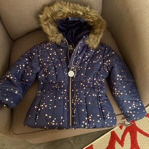 Rothschild Foil Print Puffer Winter Coat